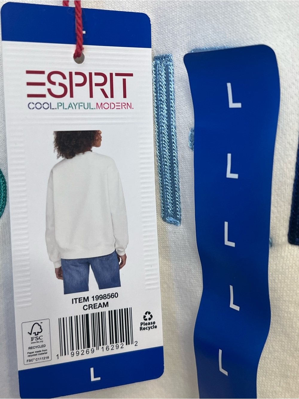 Esprit Women's Logo Fleece Crewneck - Picture 6 of 9